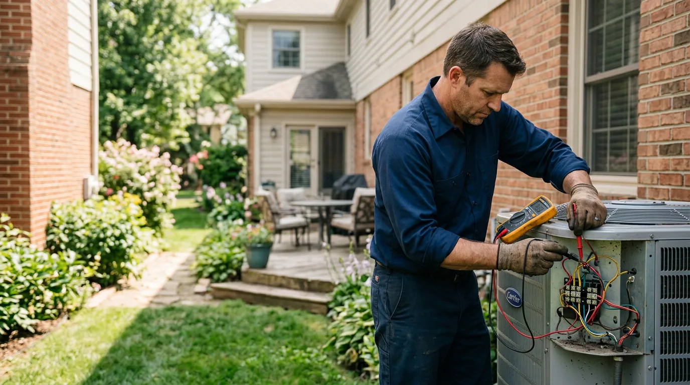 HVAC technician working near Closter, NJ